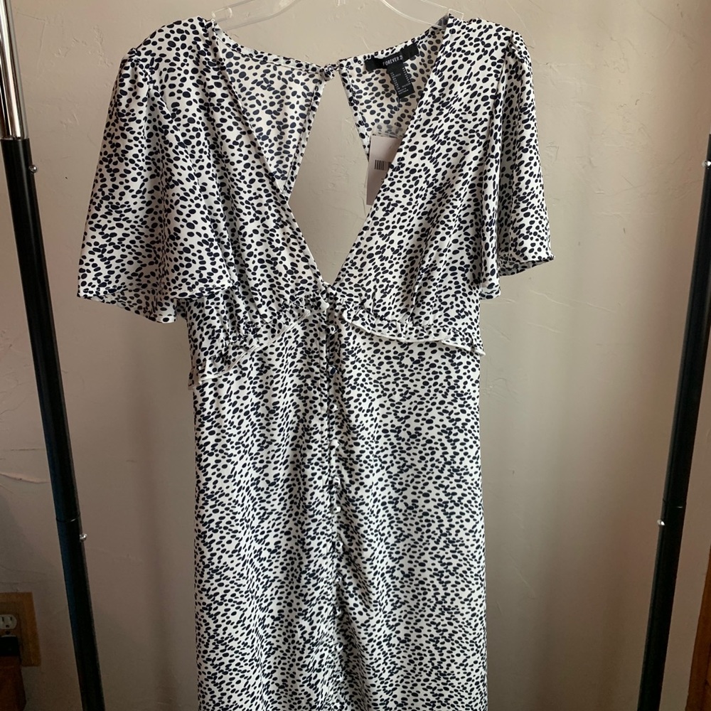 Polka-Dot Maxi Dress